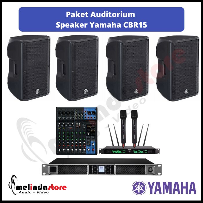 Paket Auditorium Speaker Pasif Yamaha CBR 15 | 4 Speaker
